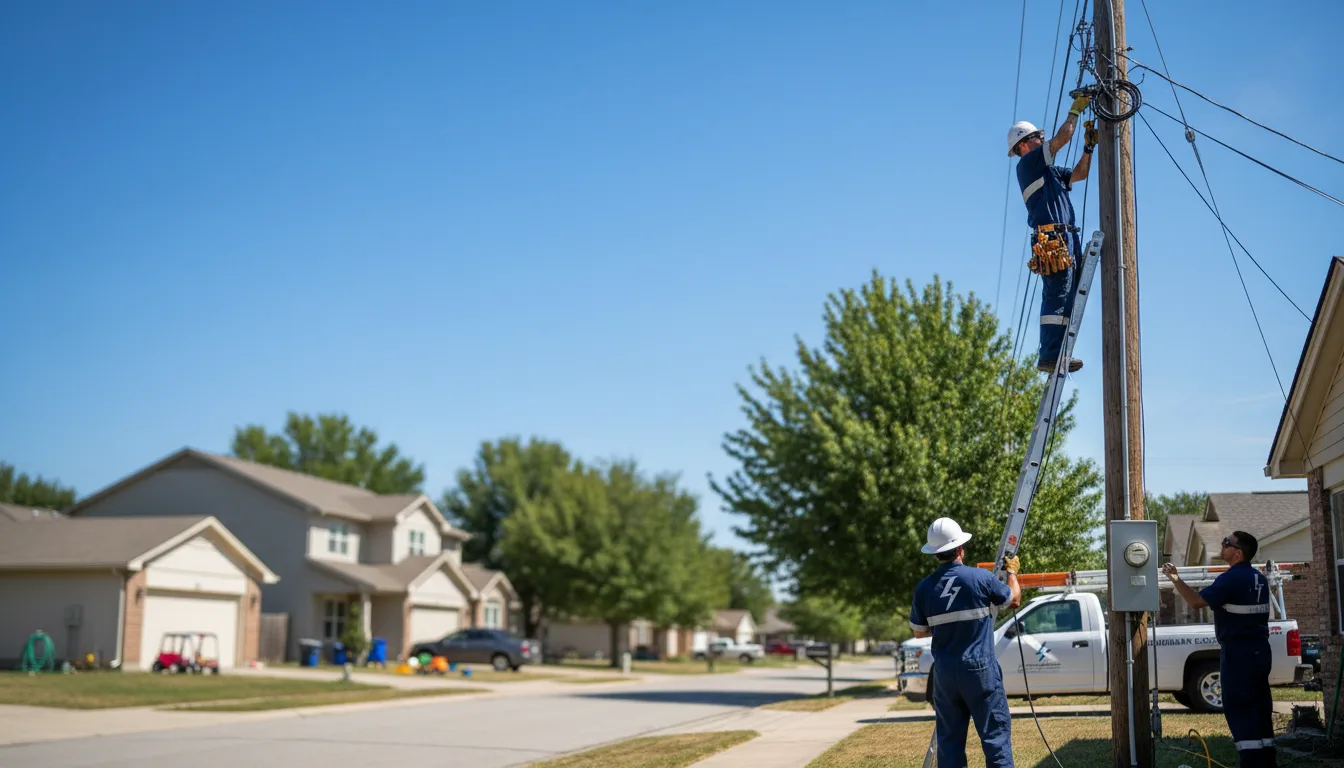 Residential electrician providing installation services in Cowen, WV